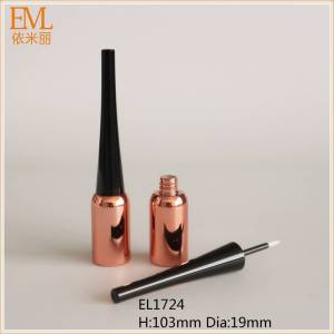 Metallized brwon color blowing eyeliner tube EL1724