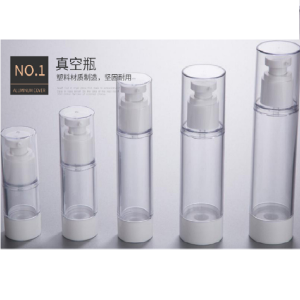 clear airless serum bottle for personal skin care 