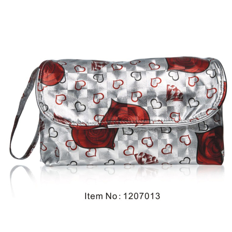 Cosmetic bag New design high quality cartoon pattern cheap bag cotton canvas custom cosmetic bag 
