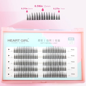 Grafting Precut Eyelash Natural Long Segment Lash DIY Eyelash Extension Premade Fan Individual Cluster