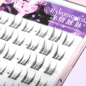 Grafting Precut Eyelash Natural Long Segment Lash DIY Eyelash Extension Premade Fan Individual Cluster