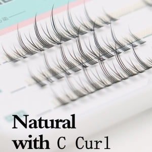 DIY Eyelash Extension Premade Fan Individual Cluster Grafting Precut Eyelash Natural Long Segment Lash