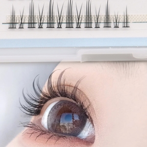 Individual Cluster Grafting Precut Eyelash Natural Long Segment Lash DIY Eyelash Extension Premade Fan