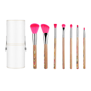 7PCS Makeup Brush Set with Cylinder Jar