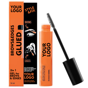 Clear Brow Gel Mascara , Eyebrow  2 In 1 Brow Powder Wax Styling Gel Strong Hold Lamination Colored Tinted 