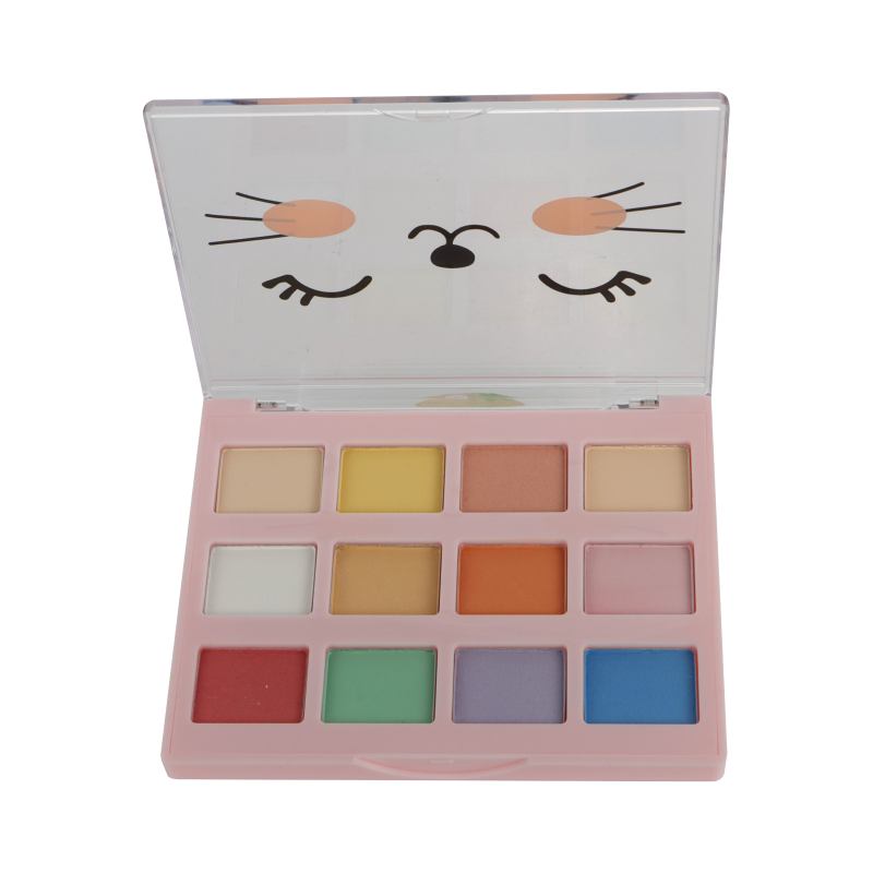 Customized 12 Colors Makeup Pringting Cat Eyeshadow Pallette