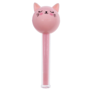 OEM Cute Cat Shaped Cosmetic Duo Lip Balm/Lip Gloss For Kids