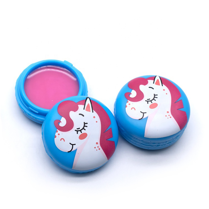 Customized C1161-2 Children's Makeup Macaron Rainbow Pony Shape Moisturizing Lipstick