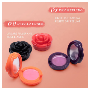 Customized C5533 Children's Makeup Rose Shape Lip Gloss