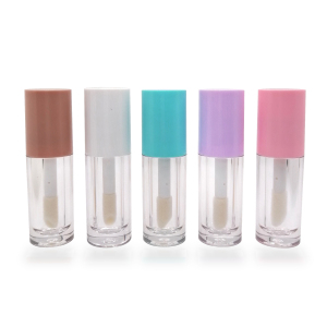 4ml 6ml round thick lip gloss containers tubes large size lip gloss tube with big brush