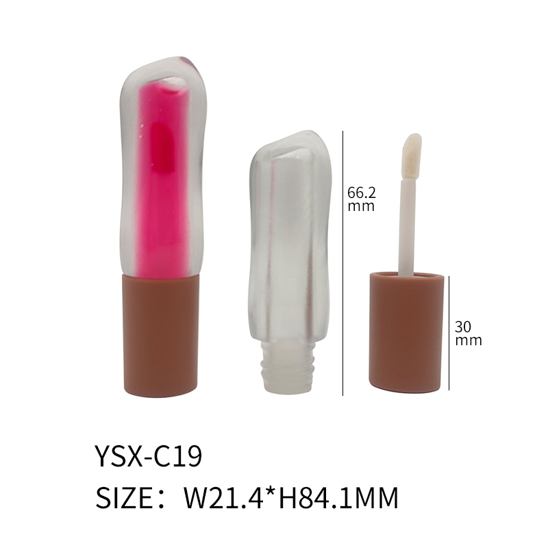 3.8ml round cap irregular wave thick wall lipgloss containers