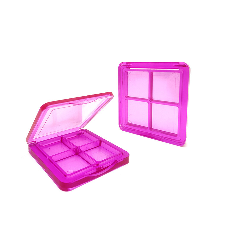 custom private label 4 colors clear wholesale eyeshadow container