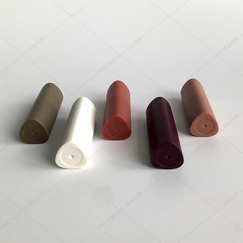 9.1mm matte triangle unique private label mini lip balm tube empty lip balm stick containers for small sample