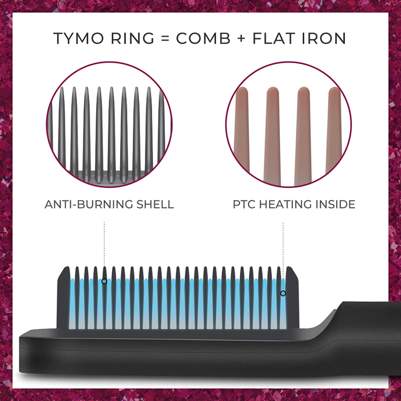 TYMO RING Fast Hair Straightner Brush