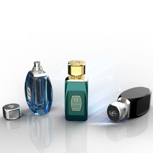 Luxury empty glass perfume bottle 100ml screw top glass perfume bottle