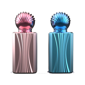 Colored mosha perfume bottle 100ml refillable glass perfume bottle