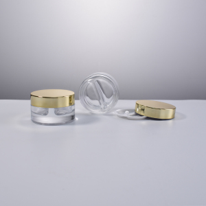 30*2ml circular glass cosmetic jar for beauty and cosmetic products including cream, eye mask