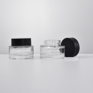 50ml Flint Glass cosmetic container eco-friendly Jar for skincare cream