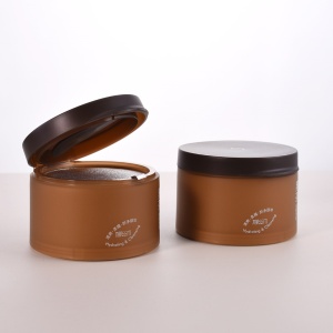 Double Wall Plastic Flip Top Cosmetic Jars, Plastic Jars For Facial Cleansing Balm