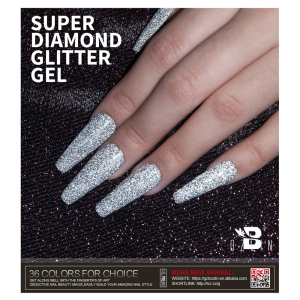 Super Sparkle Reflective Glitter Diamond Magnetic Cat Eye Gel Nail Polish for DIY Manicure