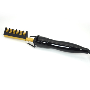 Flat Iron With Hot Hair Straightener Brush