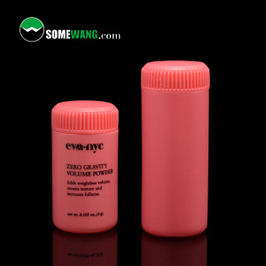 60ml HDPE powder bottle with screw cap for body care in custom color
