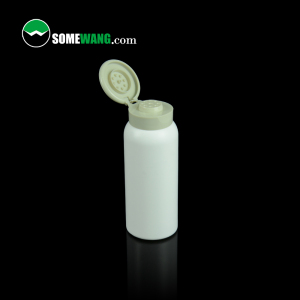 100ml HDPE plastic talcum powder bottle for body care in custom color