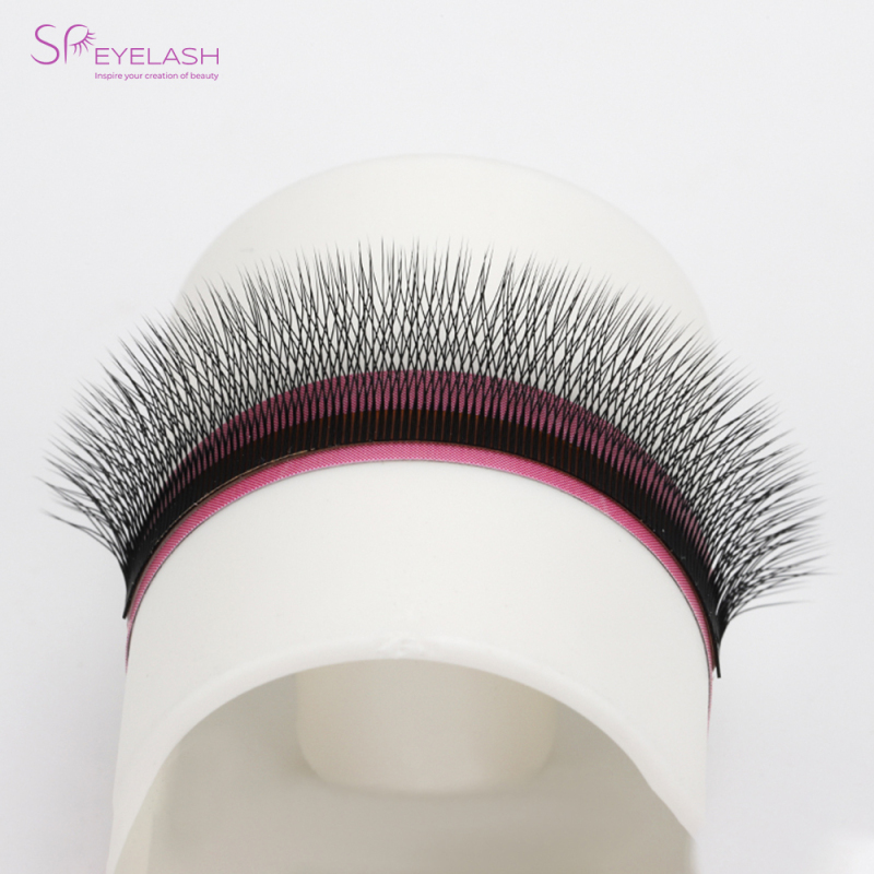 0.05mm W Lashes Eyelash Extensions Super Soft Easy Fanning Customized Label