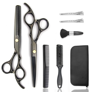 High quality hair scissors durable salon scissors set beauty make up custom logo barber shear set