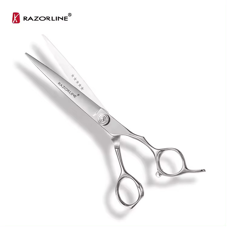 Razorline 7 inch Japan440C Stainless Steel High Quality Barber Hair Scissors Professional Salon Scissors