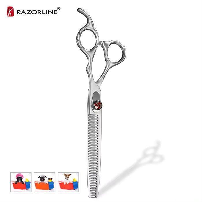 Razorline NPK27TE SUS440C Stainless Steel Thinner Pet Grooming Scissors Shark Hair Scissors For Pet Dog Cat Shears