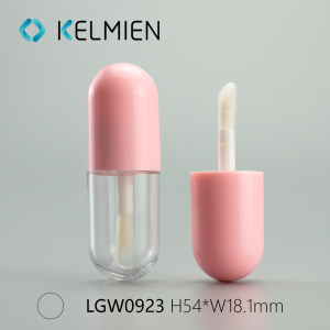 Empty Lip Gloss Bottle  Customized ABS Lipstick Container And Tube For Cosmetic Packaging capsule shape
