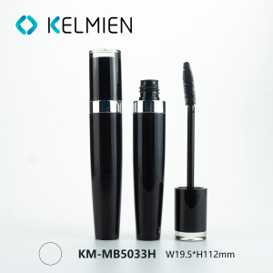 Black mascara bottle spray coating cosmetic plastic packaging shell custom ABS high quality manufacturer rough brush head