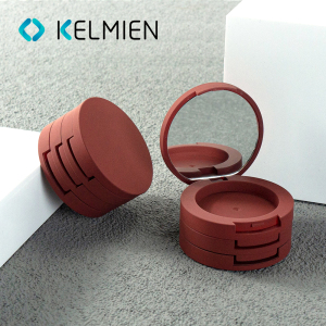 4.5g*3 setting cosmetic small Custom  Empty Blush Packaging Powder container multilayer Customizable layers rubber spraying