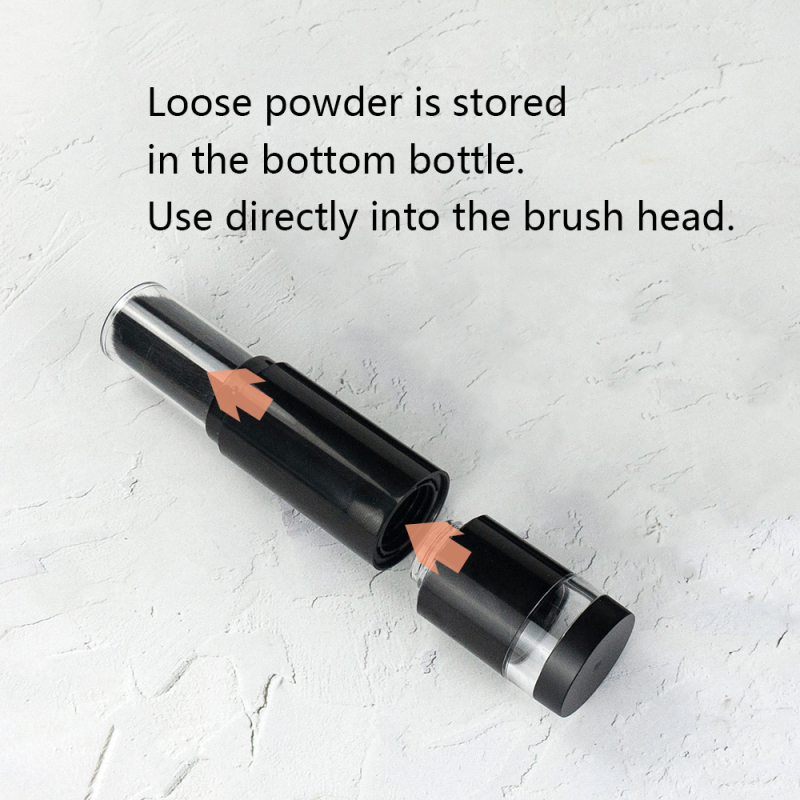 cosmetic powder bottle with brush 10ml  portable powder tube packaging integrated