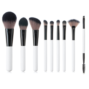 ST7245 White short handle cosmetic Synthetic hair makeup brush set