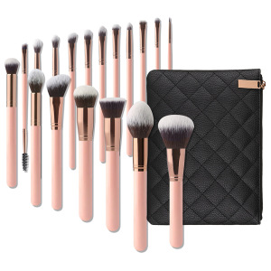 Hot Sales Soft Synthetic Hair Makeup Powder Lip Cosmetic Brush with Bag