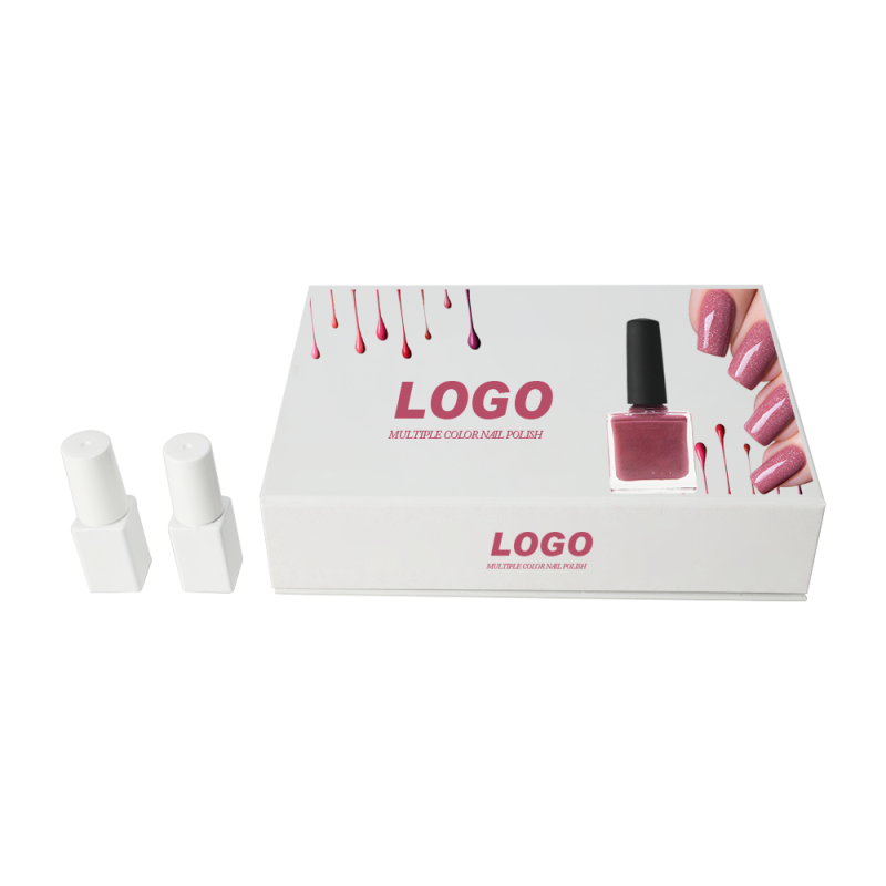 Customize eco friendly reasonable price lipsticks gel nail polish set storage organizer cardboard rigid paper boxes gift cosmetic box packaging