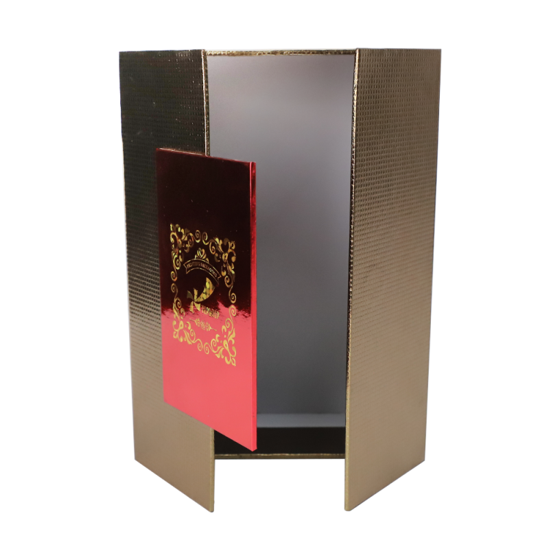 custom luxury cosmetic display packaging high end double open door perfume bottle box rigid cardboard paper gift box