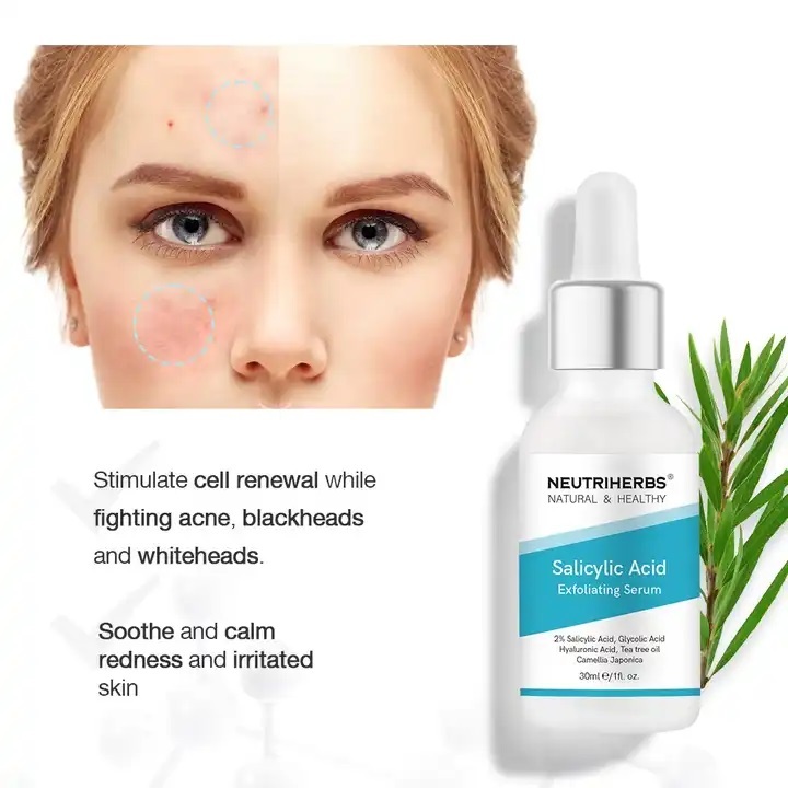 Private Label Neutriherbs Natural Remove Acne And Pimples Repair 2% Salicylic Acid Serum