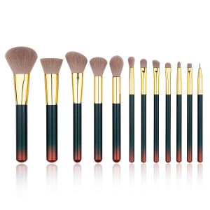 12 two-tone gradient Fashion professional makeup brush set