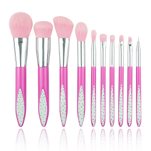 10PCS Pitaya Synthetic Soft Hair Makeup Brush Set Custom Logo Brushes