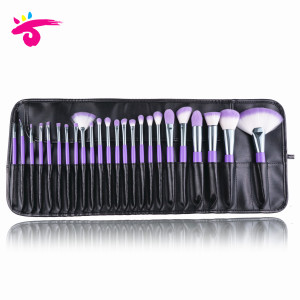 25PCS matt purple professional makeup brush Set
