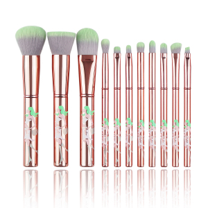 12Pcs Metal Make Up Brush Rose Best Personalized Makeup Brush Set