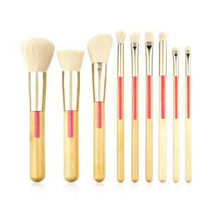 Customize Bamboo Makeup Brushes Set Cosmetic Private Label High Quality Beauty Tools Sets