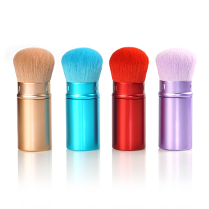  Vegan High Quality Blush Setting Loose Powder Retractable Makeup Brush