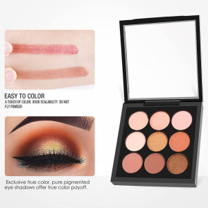 Girl's Eyeshadow Palette, Glitter & Matte Eye Shadows Pigment, Smudge-Proof and Long Lasting