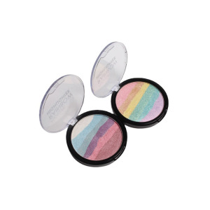 Eyeshadow Highlighter 6 Color Rainbow 2 in 1 Pearl Matte Lasting Eyeshadow Palette
