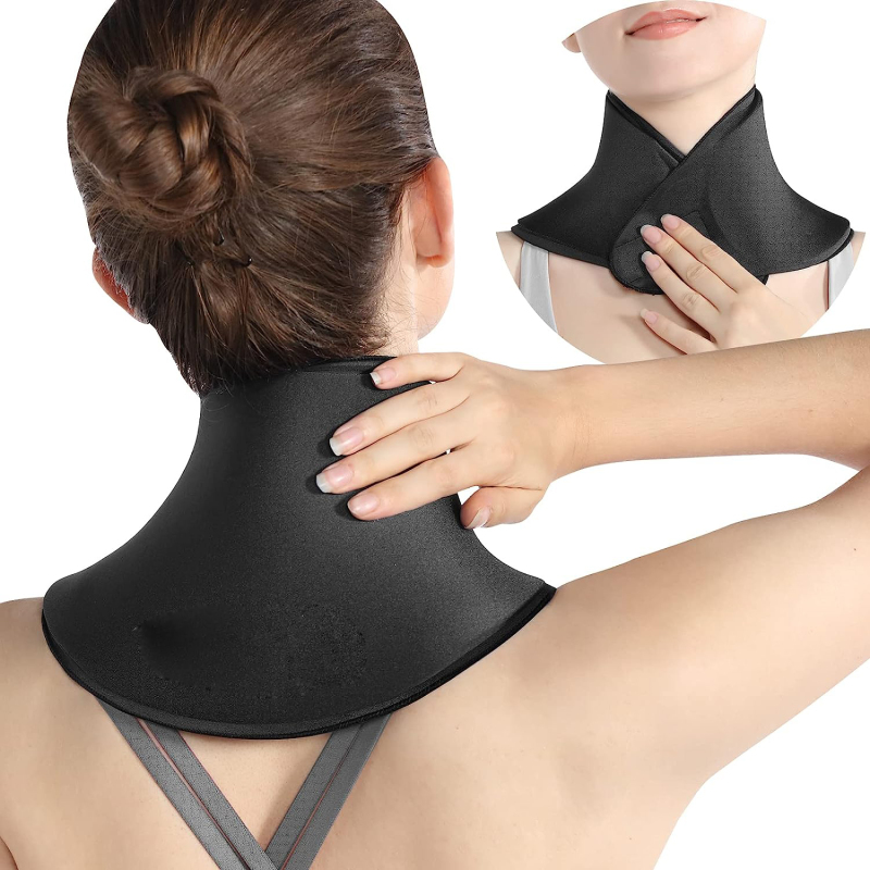 Neck Ice Pack Wrap Gel Reusable Ice Packs for Neck Pain Relief, Cervical Cold Compress Ice Pack for Sports Injuries, Swelling, Office Neck Pressure and Cervical Surgery Recovery 