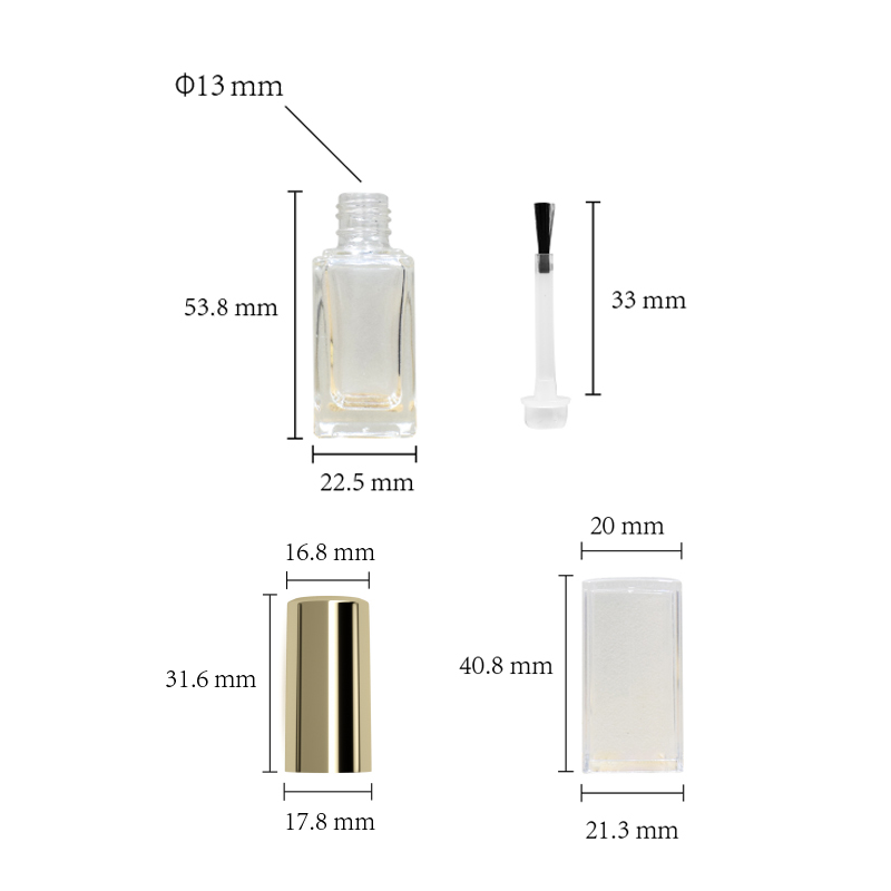 10ml wholesale private label unique round cute coat glass empty gel polish bottle for nail polish